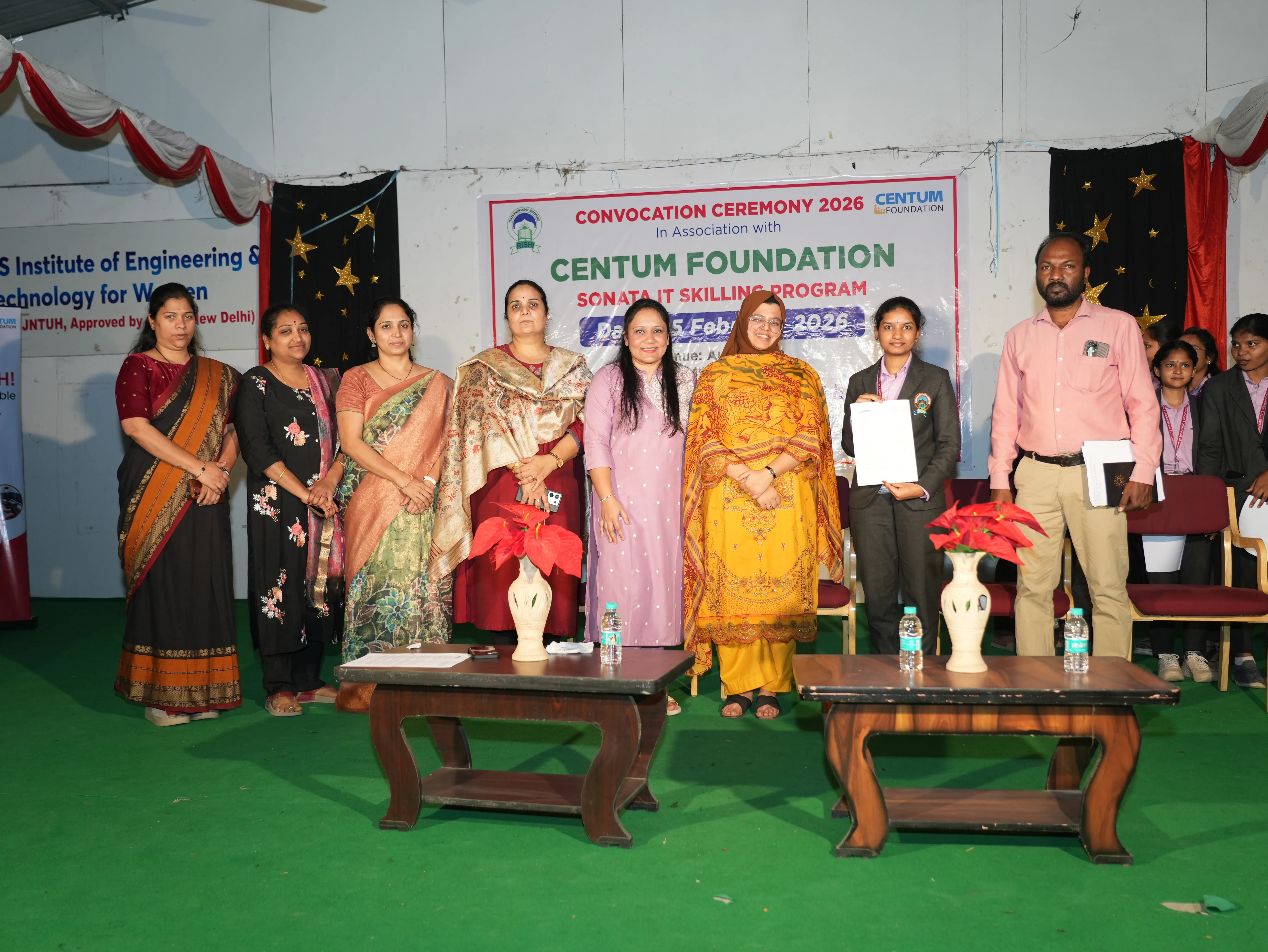 Convocation Ceremony of Sonata CSR through Centrum foundation for 4 th year students - RITW